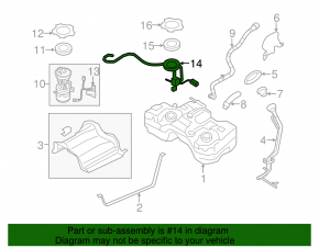 Fuel Level Sensor Nissan Rogue 14-20