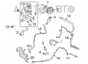 Power Steering Cooling Pipe for Lexus RX300 RX330 04-06