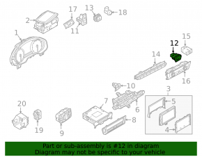 VALET button Audi A6 C7 12-18