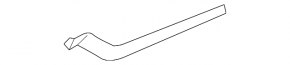 Audi Q7 16-19 front right door trim molding in dark walnut finish