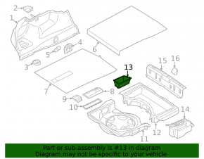 Trunk box right BMW 7 G11 G12 16-22