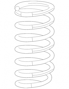 Rear left spring Acura TLX 15- 2.4
