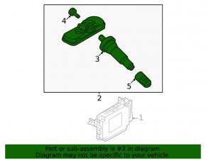 Wheel pressure sensor Genesis G70 19-23