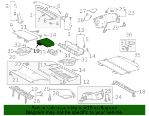 Rear left trunk liner for Lexus RX300 RX330 RX350 RX400h 04-08 beige