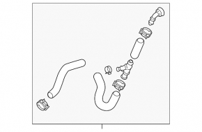 Coolant hose for VW Tiguan 18-24