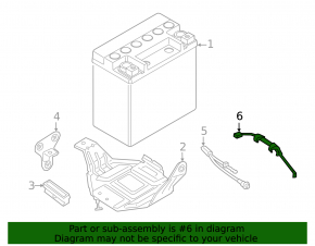 Battery terminal negative BMW 5 G30 17-23 underhood