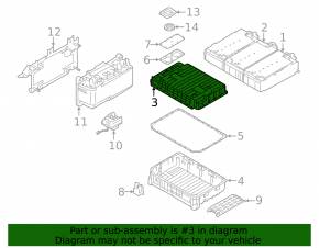 BMW X5 F15 16-18 Plug-in Battery Housing Upper Part