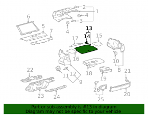Central trunk floor for Lexus GS300 GS350 GS430 06-11