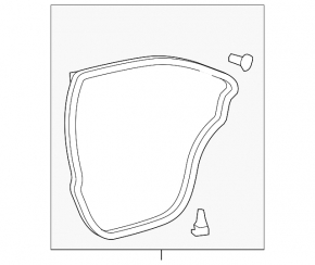 Rear left door seal for Toyota Avalon 13-18