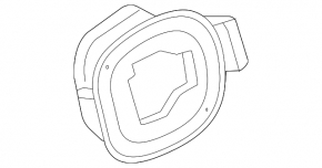 Nissan Rogue 21-23 Fuel Door Housing JP built