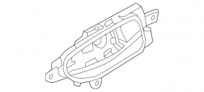 Inner rear right door handle Infiniti JX35 QX60 13-20