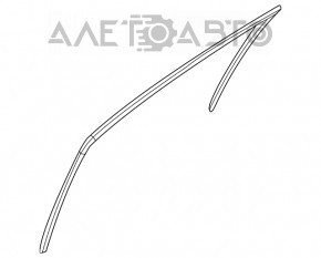 Front right glass seal Hyundai Azera 12-17