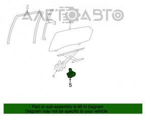 Motor for window lift rear left door Toyota Avalon 13-18
