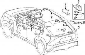 Toyota Venza 23-24 fin antenna with housing