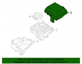 Hyundai Sonata 15-17 Underhood Fuse Box Cover