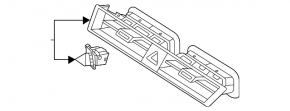 Front panel air duct deflector central Kia Niro 23-