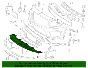 Mercedes GLA 15-17 AMG front bumper protection pack, for parking sensors