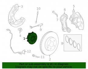 Front left hub Mercedes W213 E 17-23 RWD