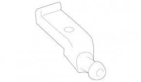 Rear left muffler bracket Mercedes GLA 14-20