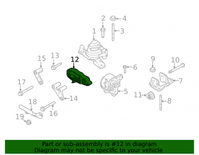 Lower engine mount for Ford Taurus 13-19