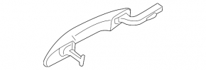 Door handle outer front right Lincoln MKC 15- keyless