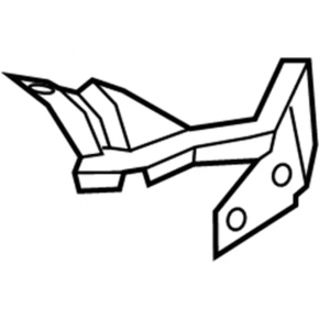 Hood hinge left Ford Edge 15-