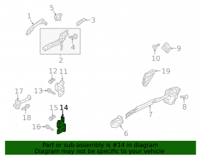 Door hinge lower rear right Mazda CX-5 17-24