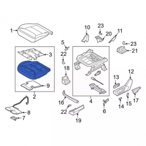 Passenger presence sensor Ford Explorer 21-