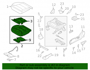 Passenger presence sensor Ford Explorer 21-