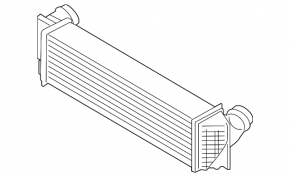 Intercooler BMW 5 F10 11-16 3.0T, 2.0D, 3.0D