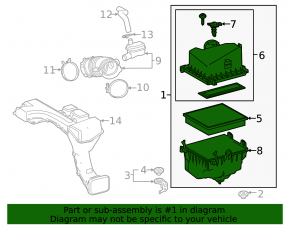 Lexus NX250 22-25 Japan-built air filter housing