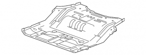 Trunk trough GMC Terrain 10-17 graphite, rust spots