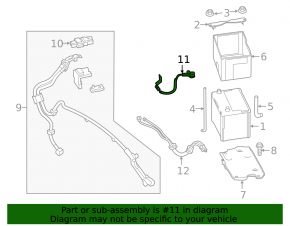 Negative terminal of battery Infiniti Q50 16-24 3.0T