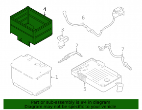 Battery housing Nissan Sentra 20-23