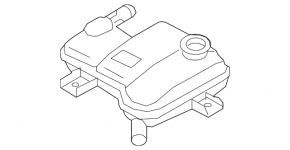 Kia Niro 17-19 HEV inverter coolant reservoir with lid