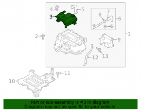 Kia Niro 17-19 HEV inverter coolant reservoir with lid