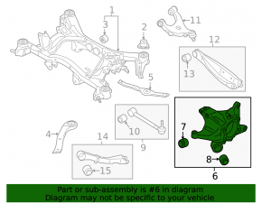 Subaru Legacy 15-18 rear right axle