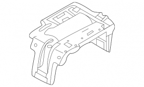 VW Atlas 18-26 battery bracket, plastic