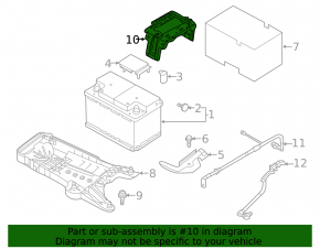 VW Atlas 18-25 battery bracket, plastic