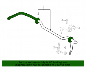 Front stabilizer Mini Cooper F56 3d 14-23 24mm