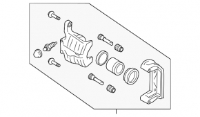 Rear left support Infiniti FX35 FX45 03-08