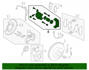 Rear left support Infiniti FX35 FX45 03-08