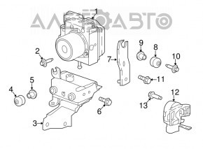 ABS bracket ABS Nissan Leaf 18-