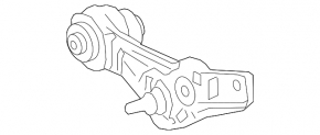 Lower control arm, front right, rear, Lexus LS 18-23 RWD