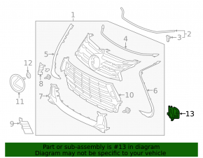 Front bumper air duct left Lexus GS 16-19 F Sport, rest