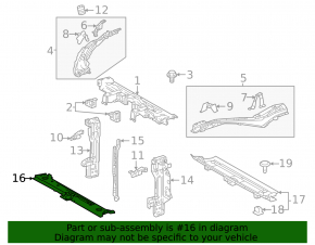 Toyota Prius 23-26 TV lower bar
