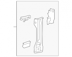 Right side TV bracket for Toyota Prius 50 Prime 17-22