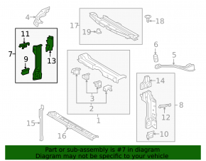 Right side TV bracket for Toyota Prius 50 Prime 17-22