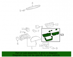 Toyota Camry v40 07-09 hybrid climate control system scratches, broken mounts