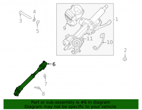 Steering shaft Kia K5 21-26 2.5T